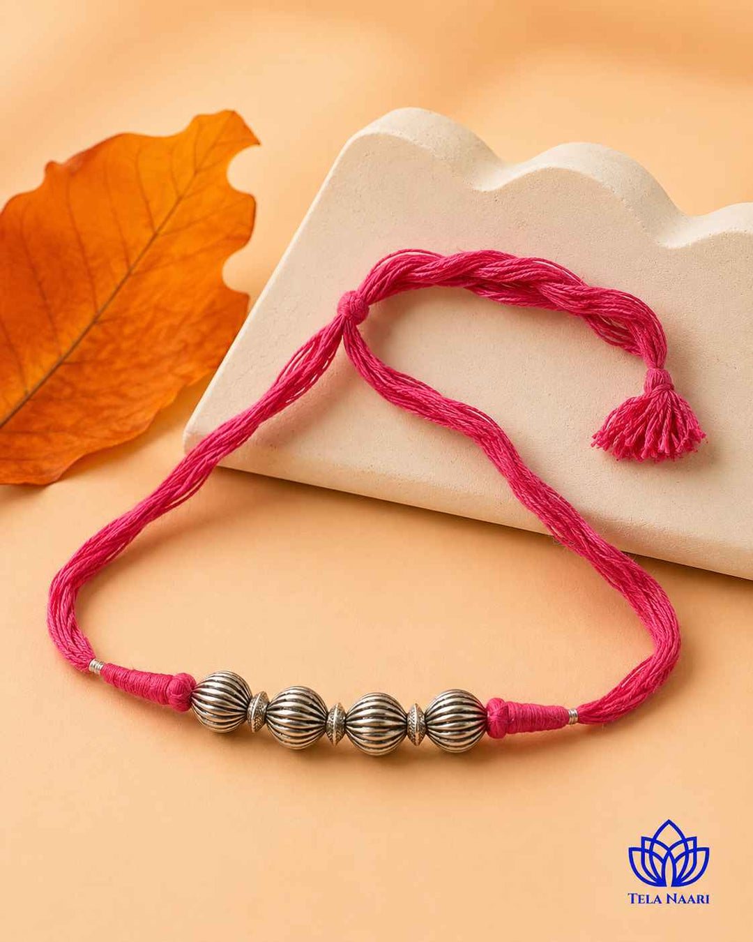 Reni Silver Plated Thread Choker Necklace