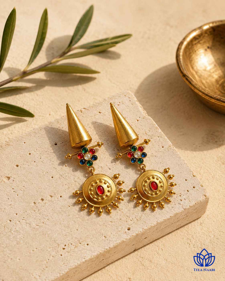 Navdeep Dual Tone Dangler Earrings