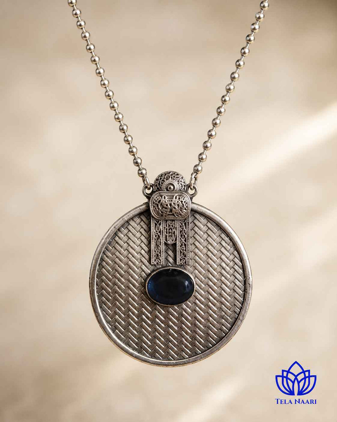 Antique Preyal Silver Plated Necklace Set