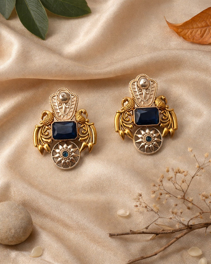 Nilofer Dual Tone Earrings