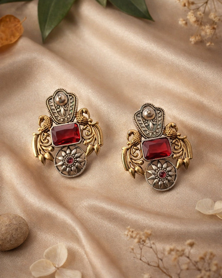 Nilofer Dual Tone Earrings