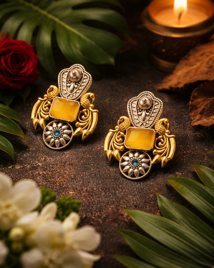 Nilofer Dual Tone Earrings