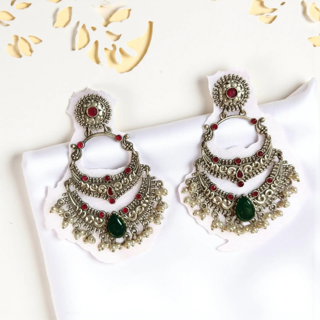 Classic Mamta Silver-Plated Earrings