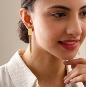 Tarnish-Free Long Tassel Drop Earrings