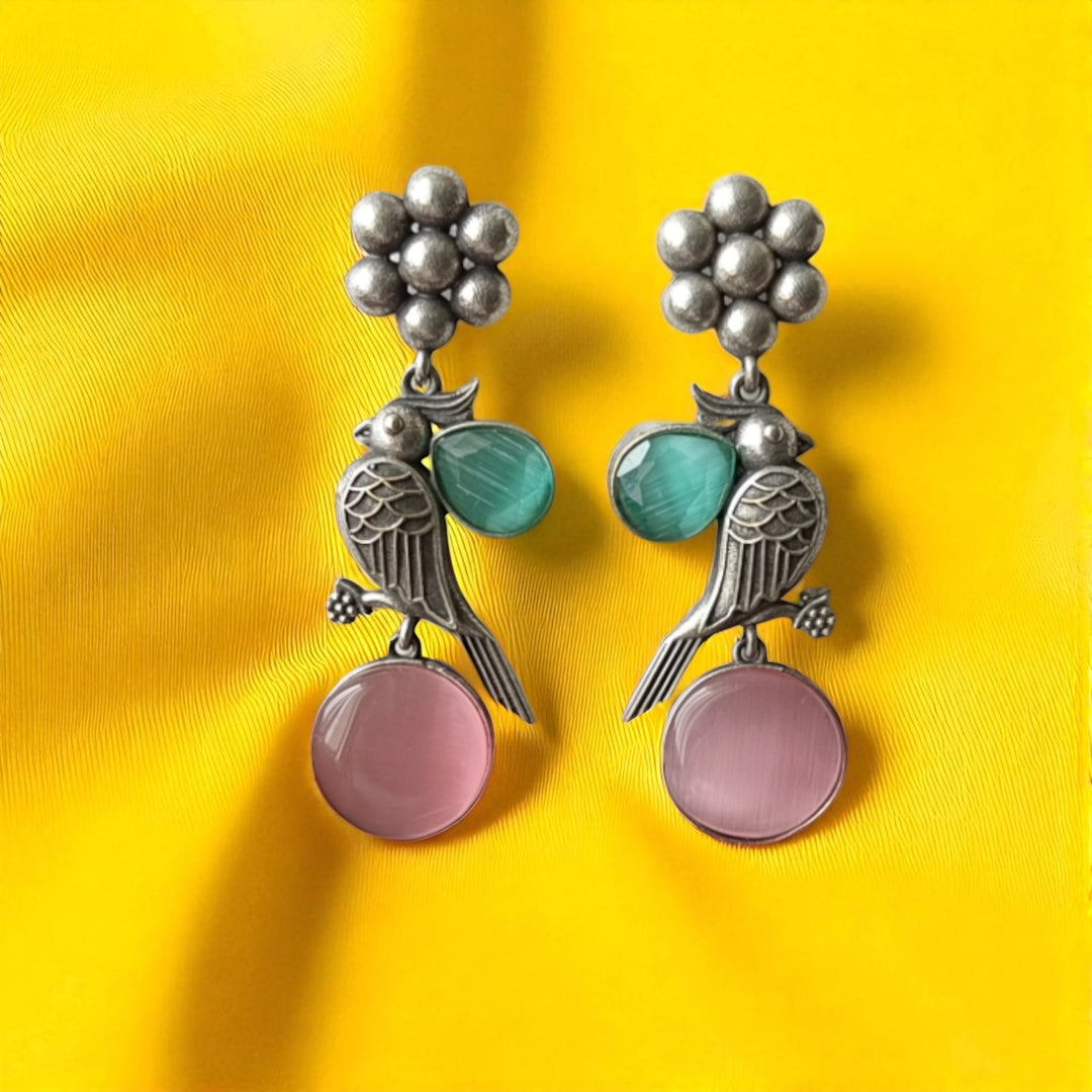 Tela Naari Mona Bird Motif Earrings