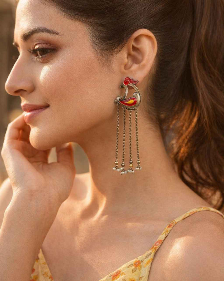 Timeless Jenefer Silver-Plated Chain Earrings