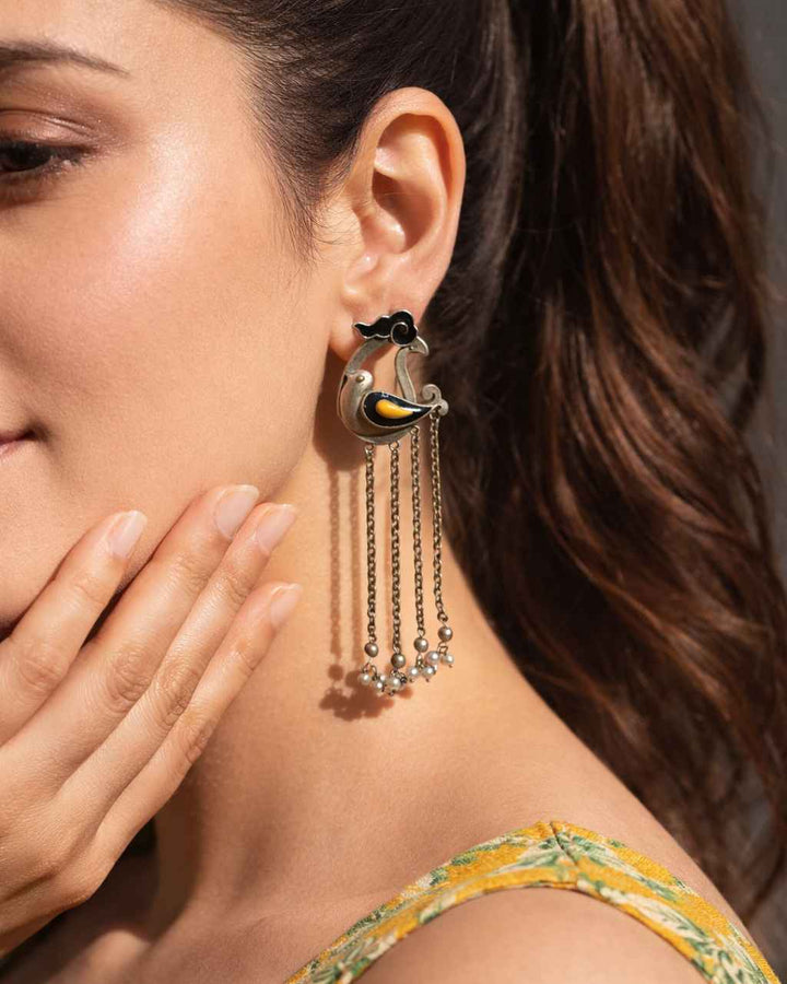 Timeless Jenefer Silver-Plated Chain Earrings