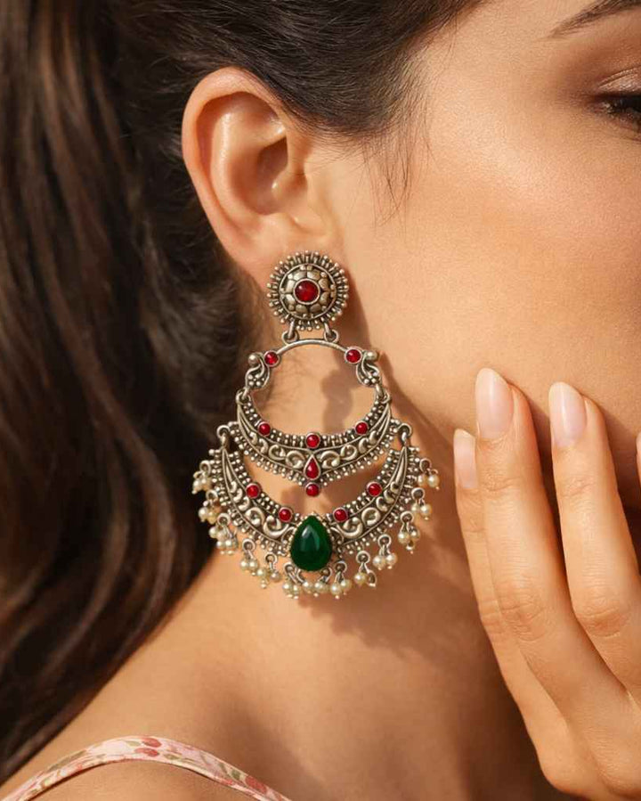Classic Mamta Silver-Plated Earrings