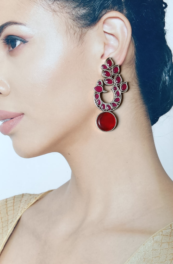 Silver Replica Earrings Nalini - TelaNaari