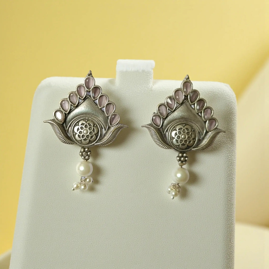 Silver Look Alike Earrings Lily