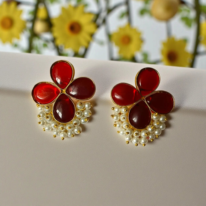 Bushra Gold Plated Earrings