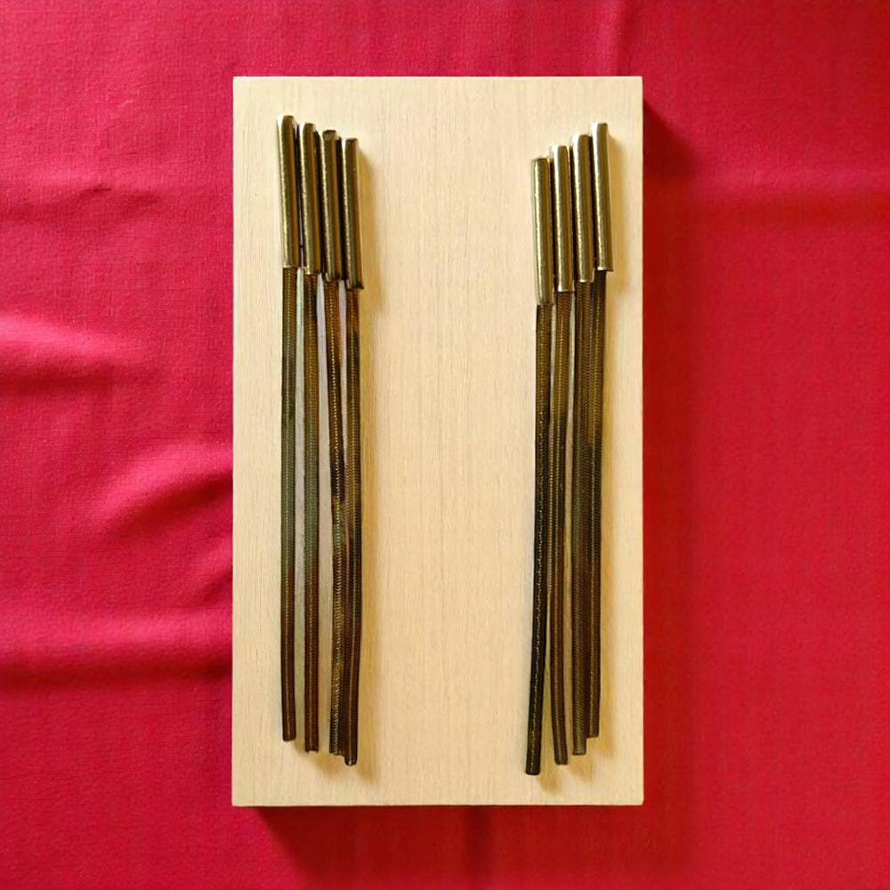 Tela Naari Anti-Tarnish Long Stick Drop Earrings - TelaNaari