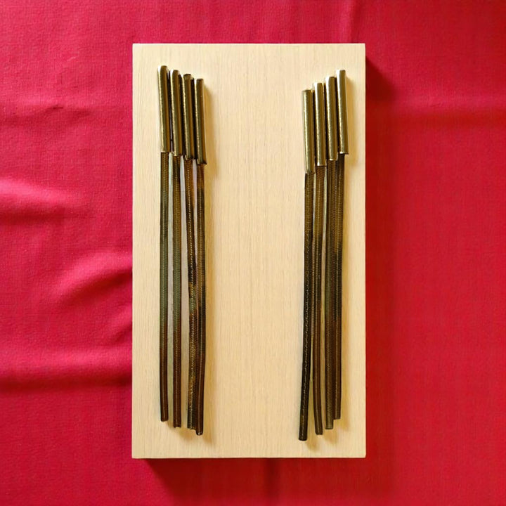 Tela Naari Anti-Tarnish Long Stick Drop Earrings - TelaNaari