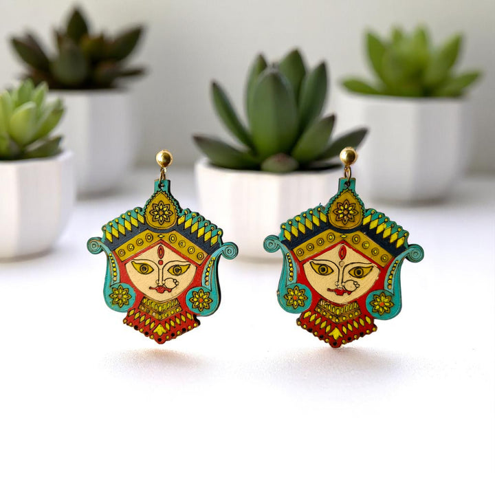 Tela Naari Durga Handmade Earrings - TelaNaari