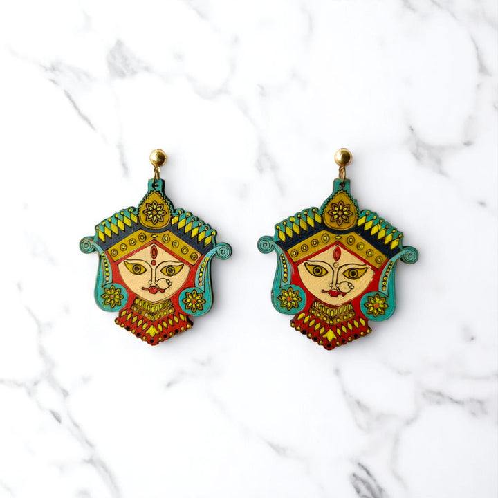 Tela Naari Durga Handmade Earrings - TelaNaari
