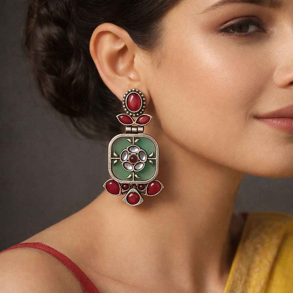 Gavi Silver Plated Dangler Earrings