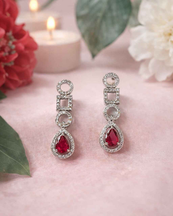 American Diamond Zirconia Layered Necklace Set Emma