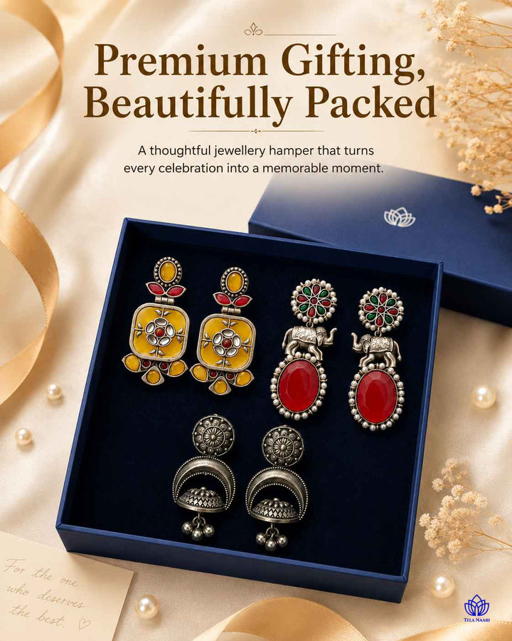 Bestselling Naira Hamper earrings, an anniversary gift for a friend