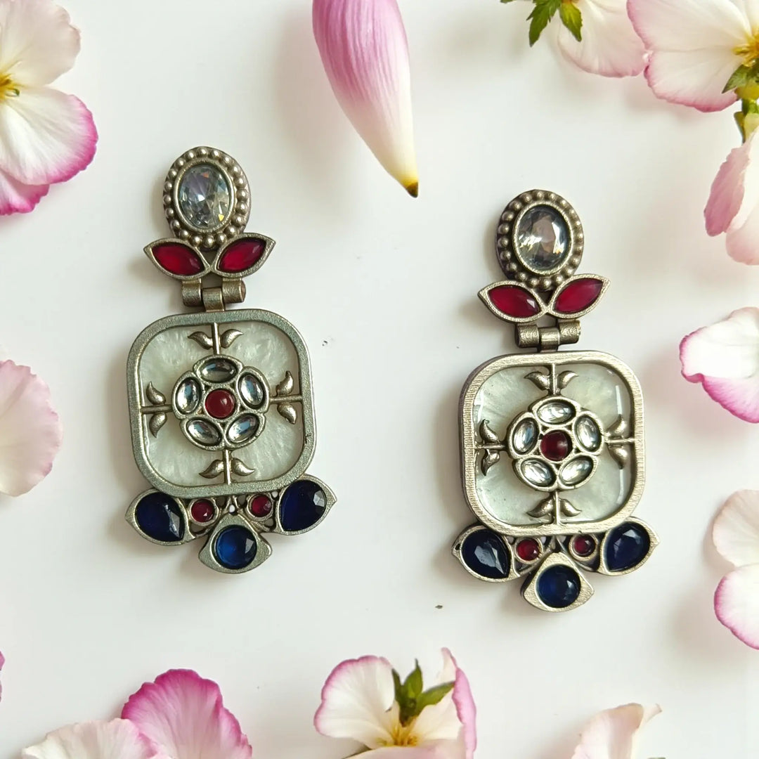 Classic Gavi Silver Plated Dangler Earrings