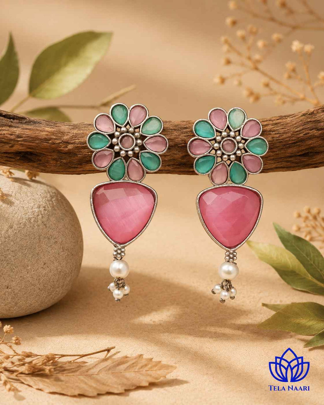 Earring close-up five: festive Diwali Bluma Hamper gift for mother