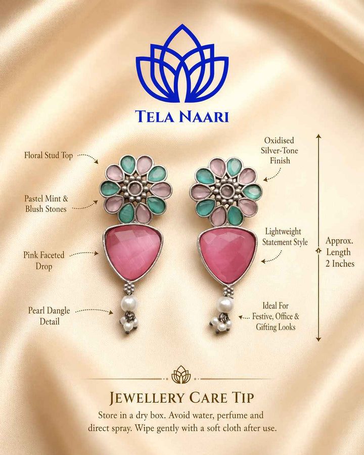 Earring close-up six: festive Diwali Bluma Hamper gift for sister