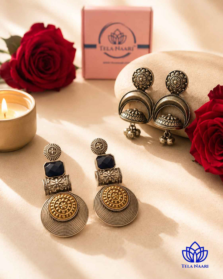 Curated jewellery pieces from the Delia Hamper, a Janmashtami gift for mother