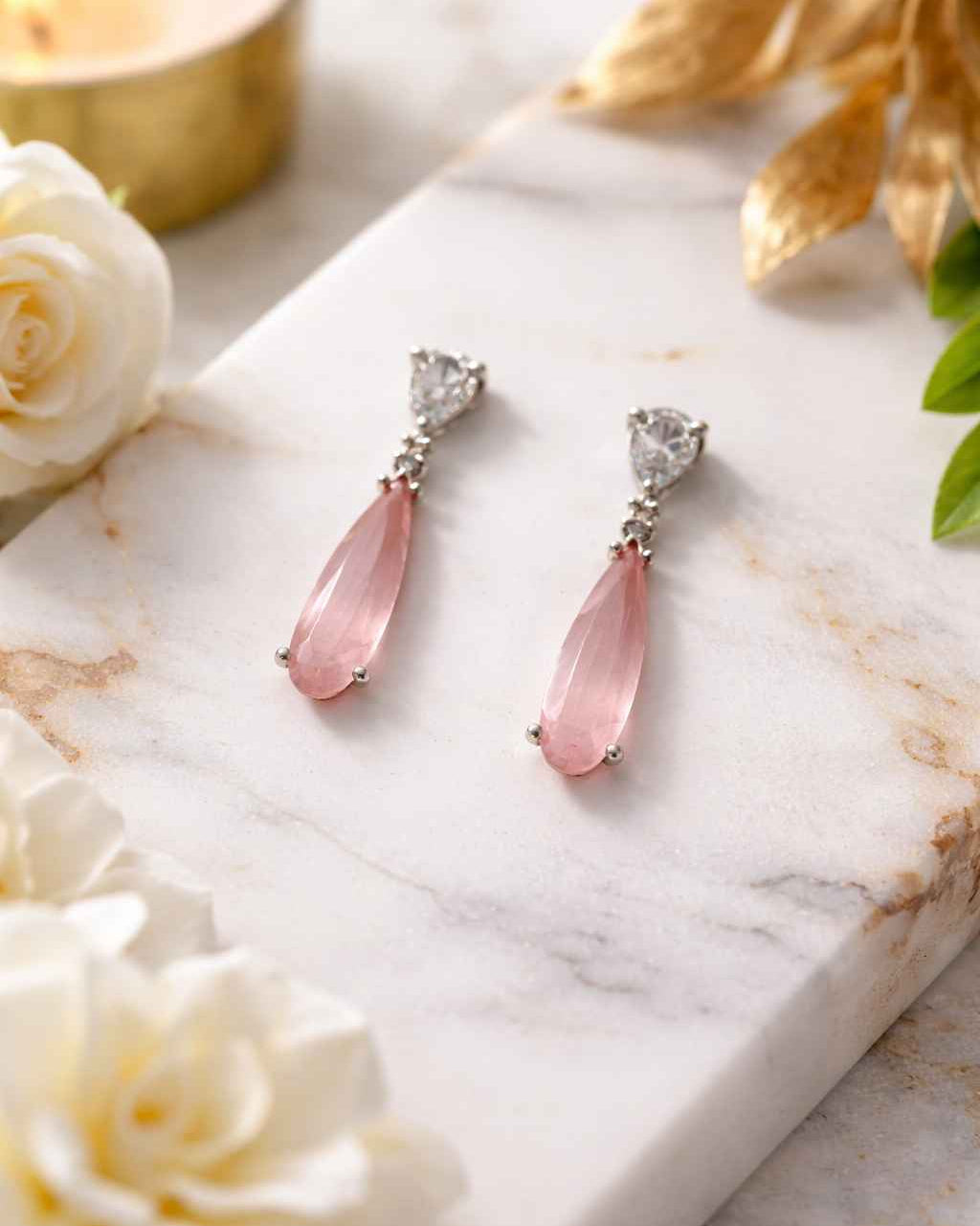 American Diamond Zirconia Layered Necklace Set Luna