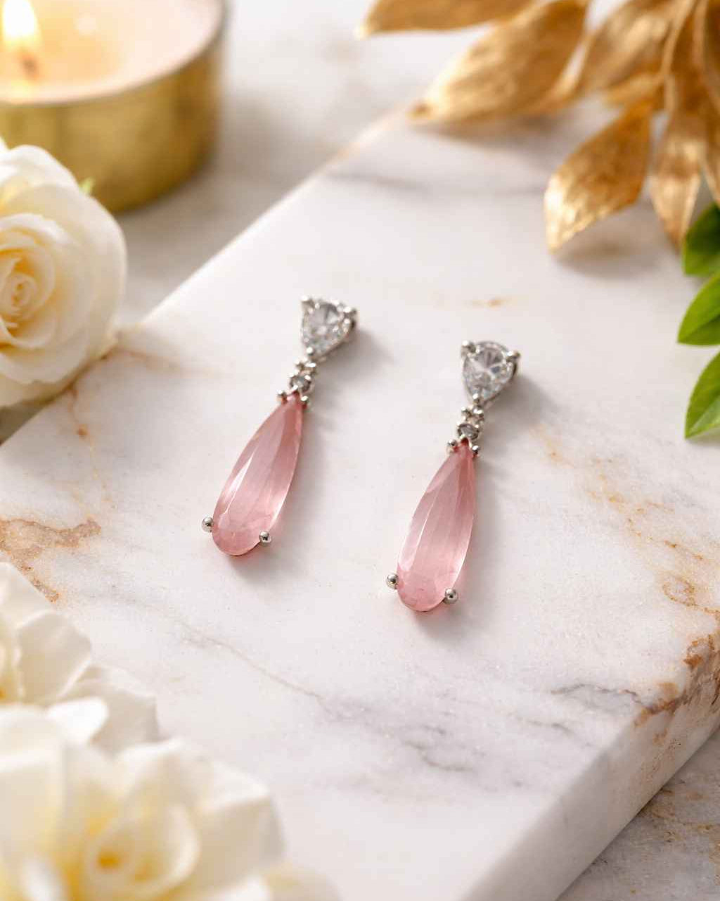 American Diamond Zirconia Layered Necklace Set Luna