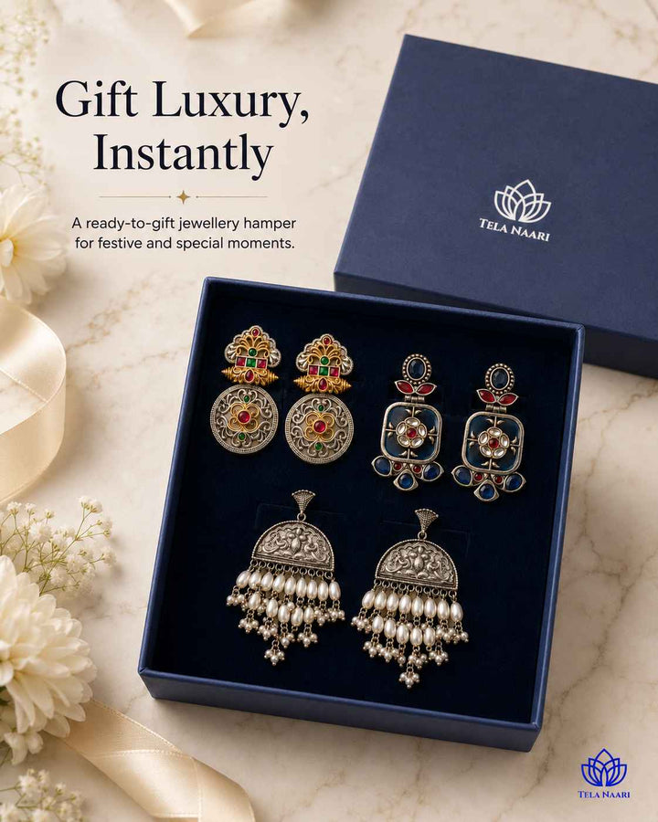Final view: jewellery Gardenia Festive Gift Hamper, a gift for milestone celebrations