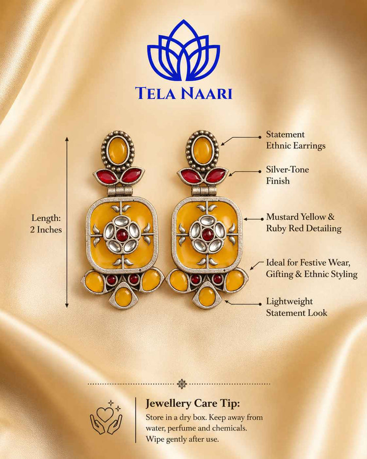 Lightweight design makes this dangler earring comfortable for daily wear.
