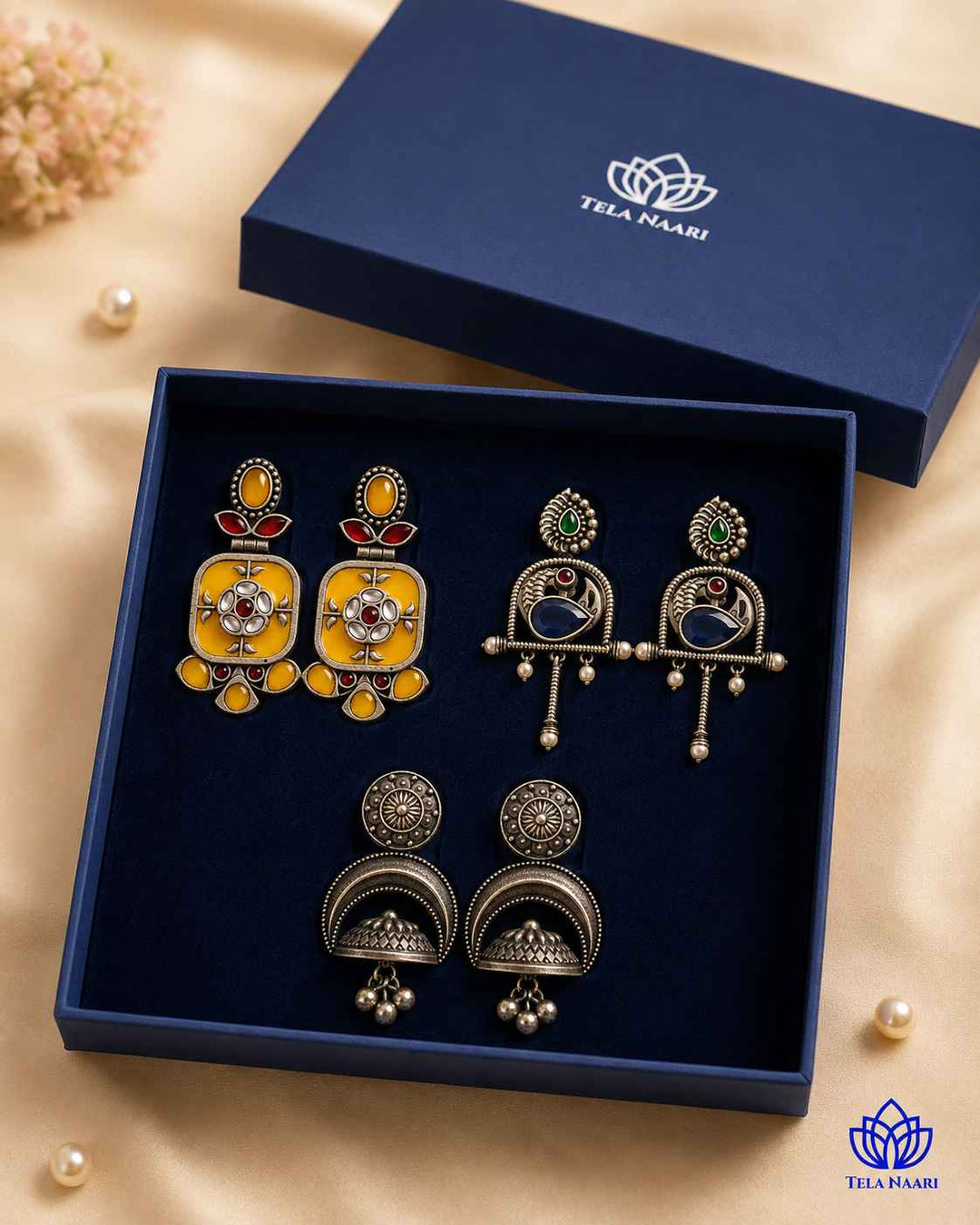 Sophia Festive Hamper – Premium Box With 3 Pairs Of Earrings