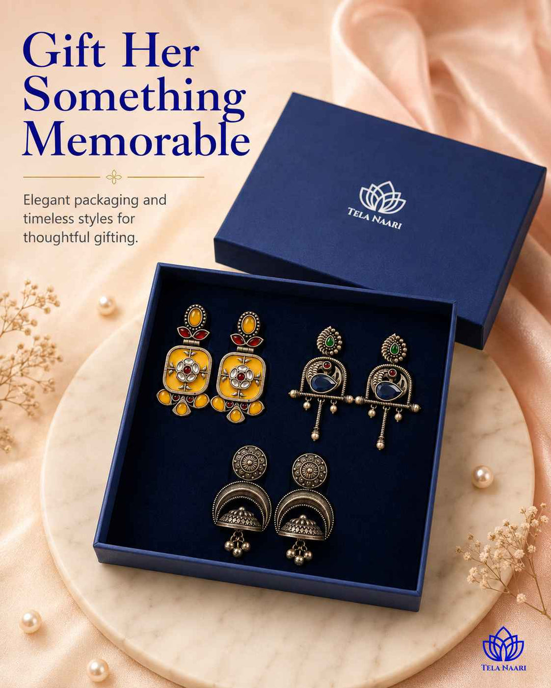 Sophia Festive Hamper – Premium Box With 3 Pairs Of Earrings