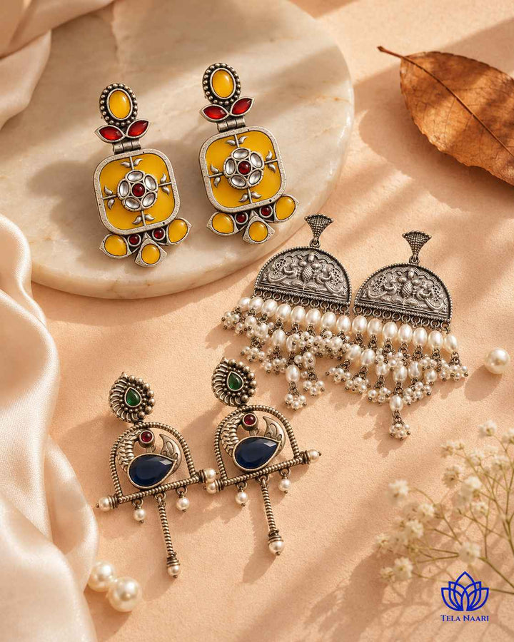 Amelia Festive Hamper – Premium Box With 3 Pairs Of Earrings
