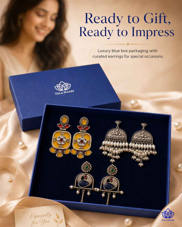 Amelia Festive Hamper – Premium Box With 3 Pairs Of Earrings
