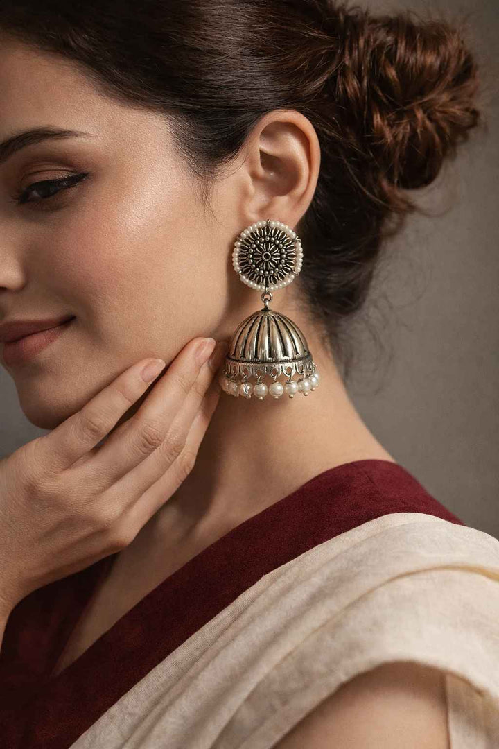 Handcrafted earrings from the Best Seller Hamper Edit Vol. 6, a Janmashtami gift for sister