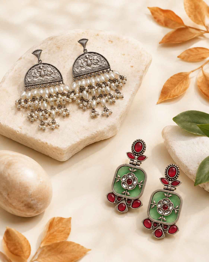 Handcrafted jewellery from the Emma Hamper, a festival season gift for friend