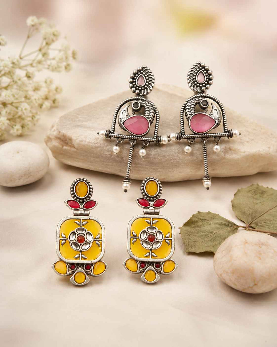 Handcrafted jewellery from the Mabel Hamper, a festival season gift for friend