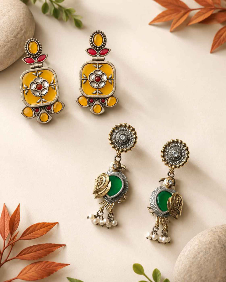 Handcrafted jewellery from the Melody Hamper, a festival season gift for friend