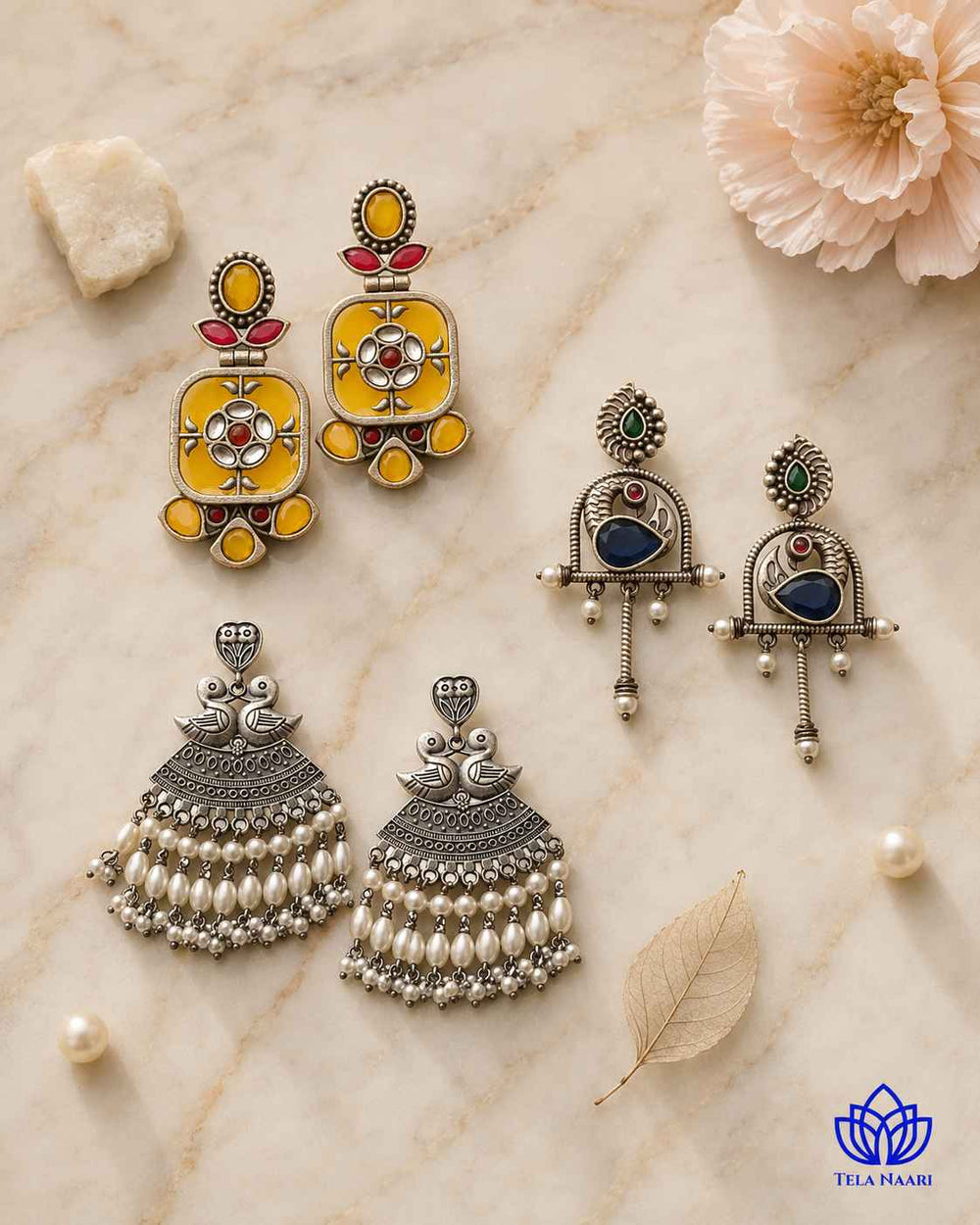Housewarming gift idea: the Miapa Hamper's earrings, for bhabhi
