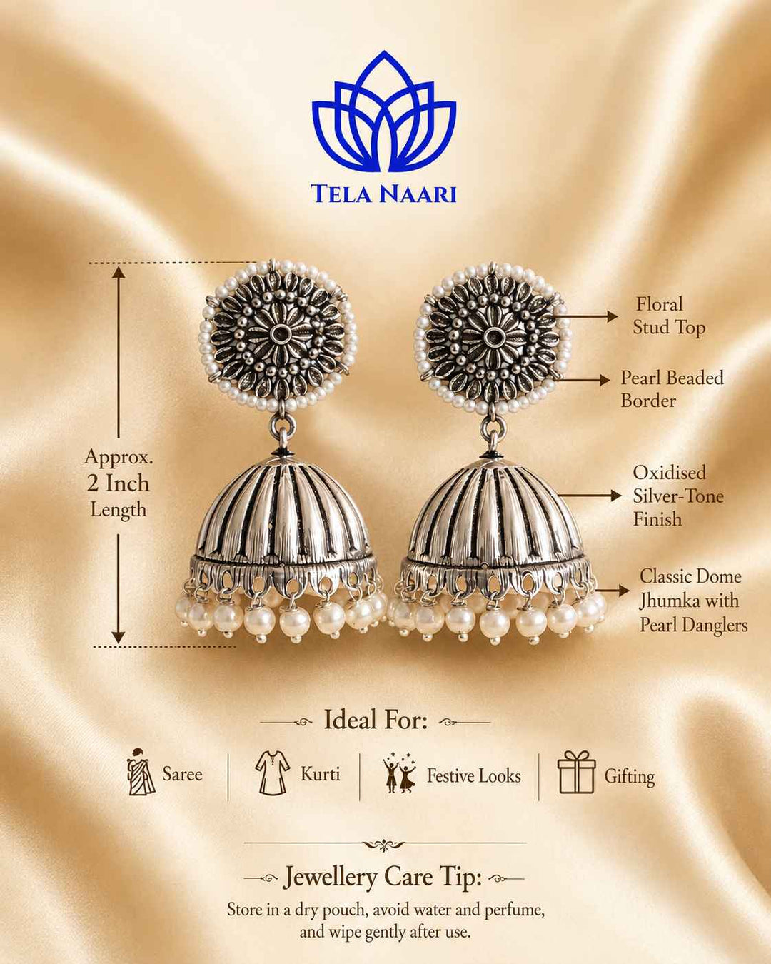 Push back with stopper closure keeps this earring secure comfortably.