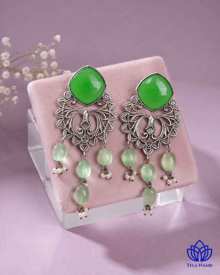 Lightweight design makes this dangler earring comfortable for daily wear.