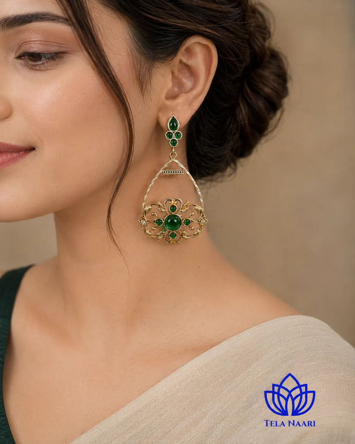 Push back closure keeps this drop earring secure comfortably.
