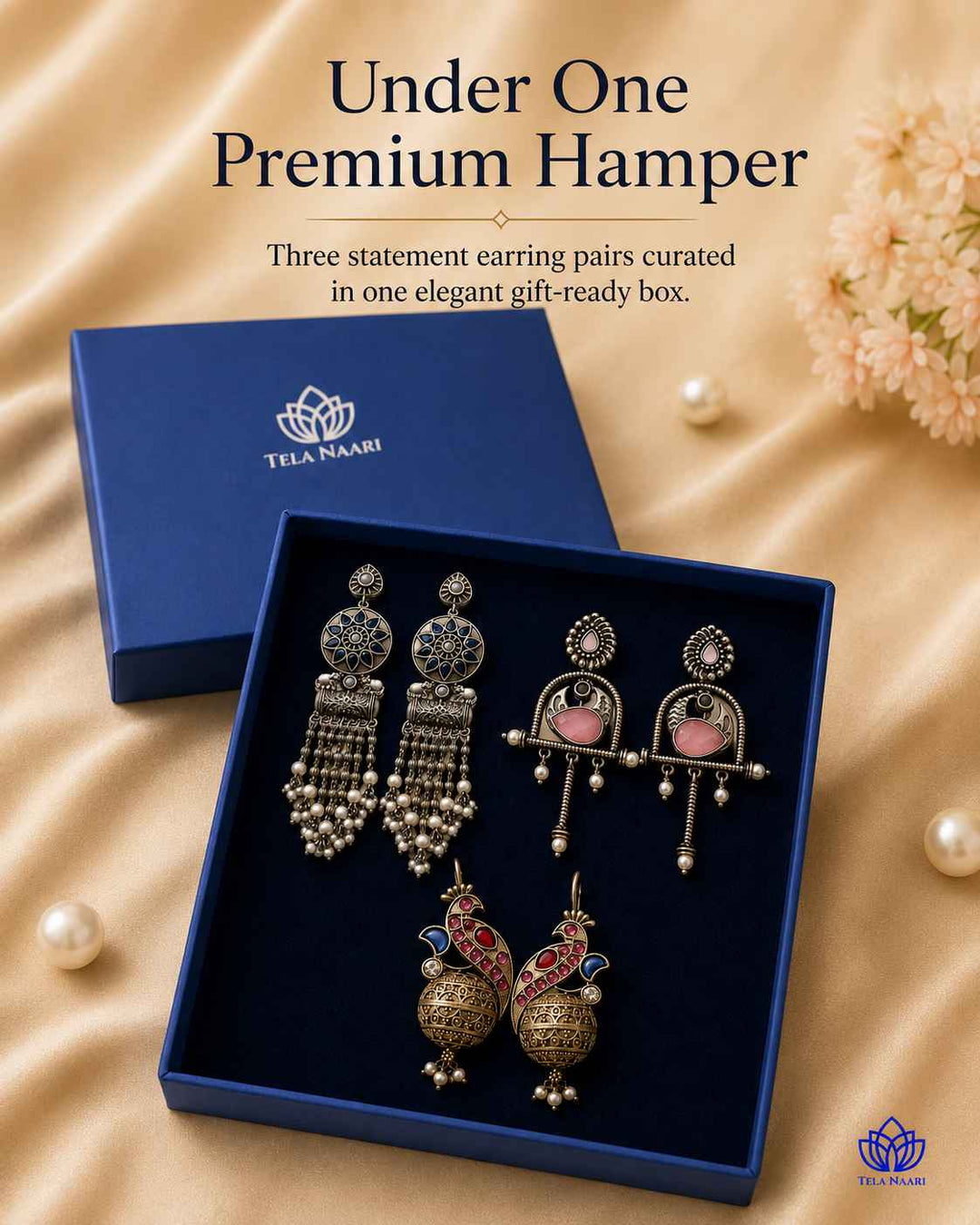 Luxury packaging of the Freya Hamper&