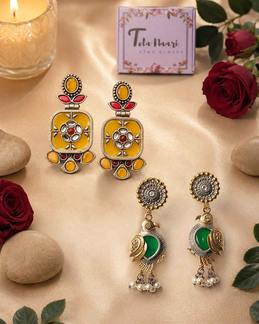 Melody Hamper's handcrafted jewellery in a standard box, a Raksha Bandhan gift for sister