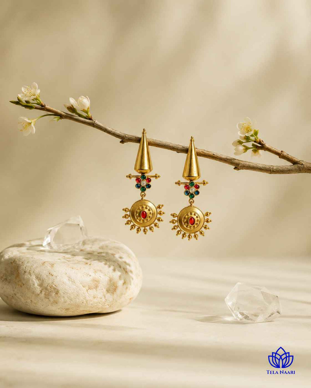 Premium finishes give this dangler earring its polished, versatile appeal.