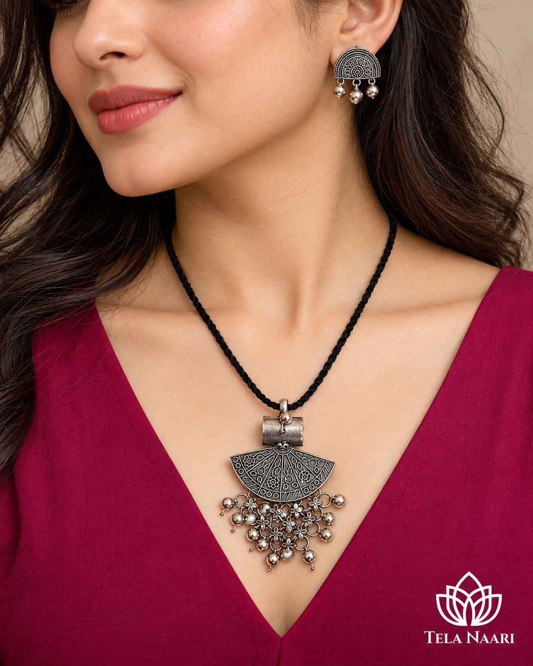 Shailza Silver Plated Necklace Set