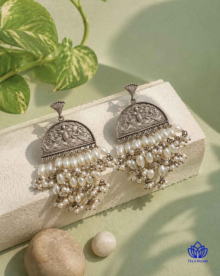 Post and back closure keeps this earring secure comfortably.