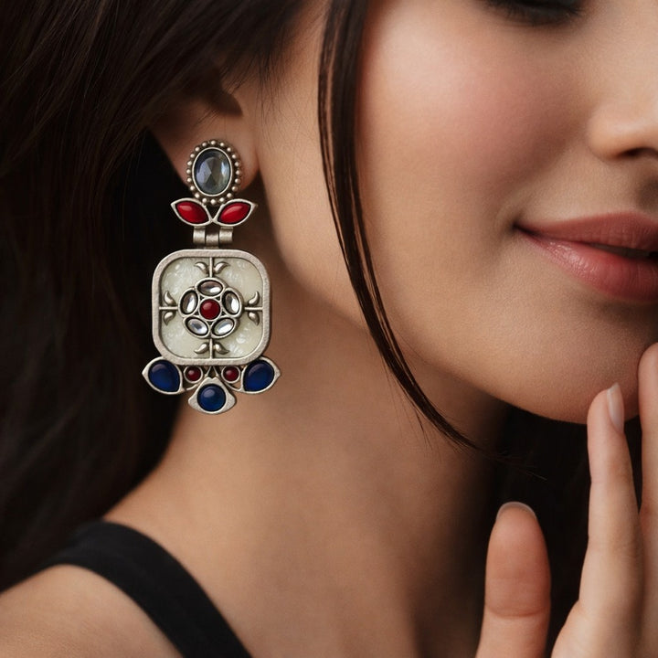 Gavi Silver Plated Dangler Earrings