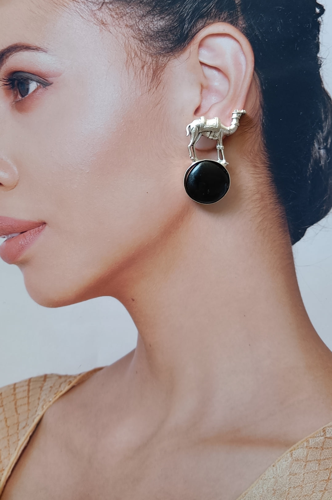 Silver Look Alike Earrings Diana - TelaNaari