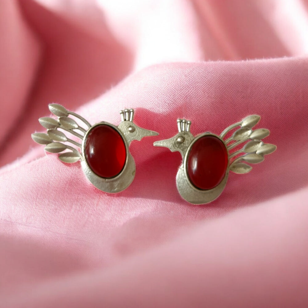 Telanaari Charming Bird Stud Earrings - TelaNaari